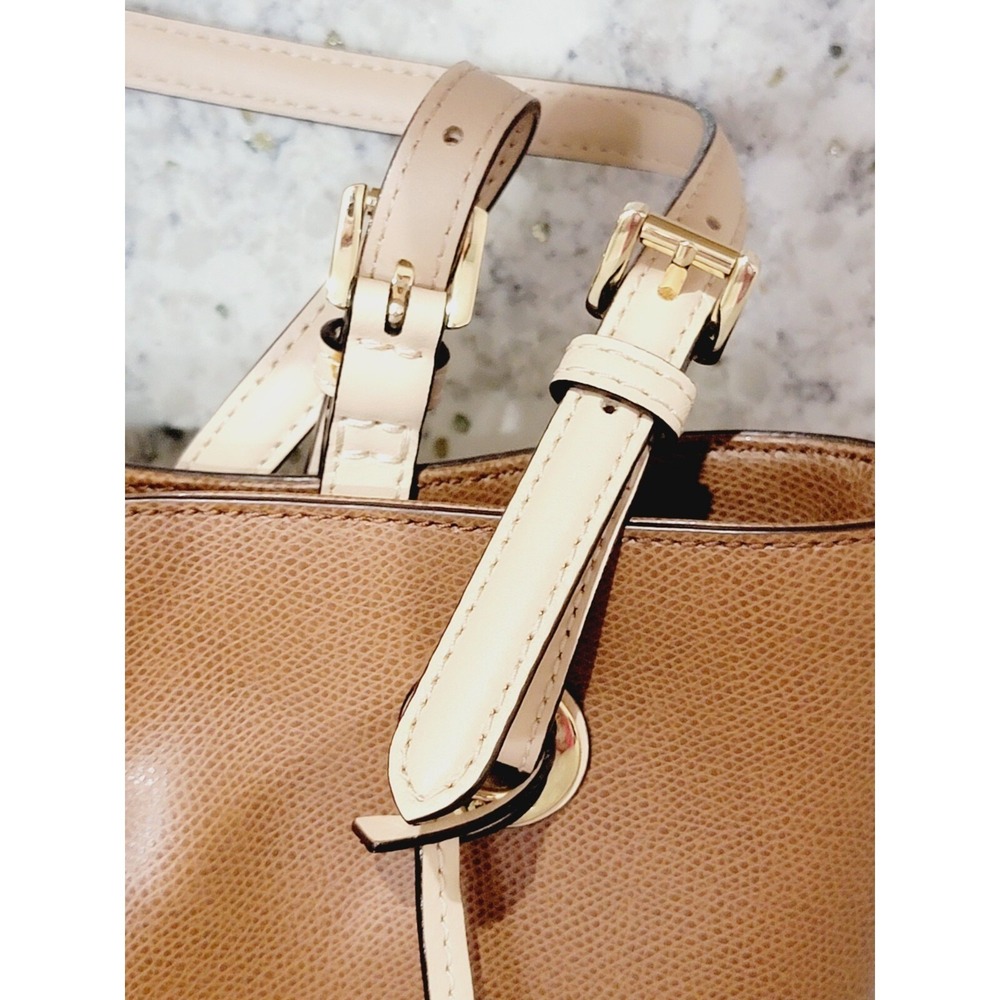 Michael‎ Kors Leather Bucket Bag Brown NEW No Tags 12" X 10" - Picture 7 of 14